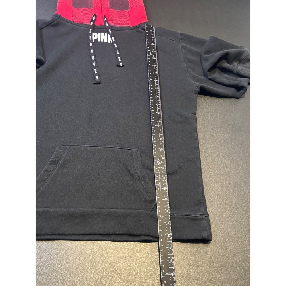 PINK Black Hoodie Women Size Small - Picture 3 of 6